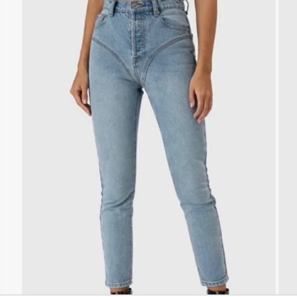 NWT ADIKA  high ride denim jeans size small. Color blue. #A24